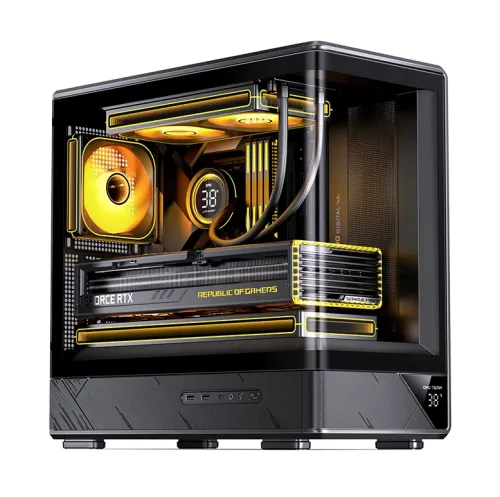 Case PC JONSBO M-ATX D200 Black – GPU 410mm| AIO 240mm| M-ATX